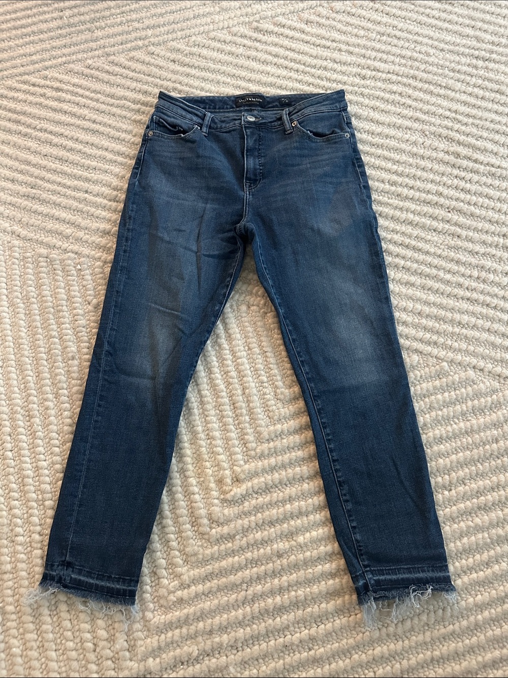 Lucky Brand  Hayden Crop Dark Wash Women’s Jeans - Raw Hem, Slim Fit